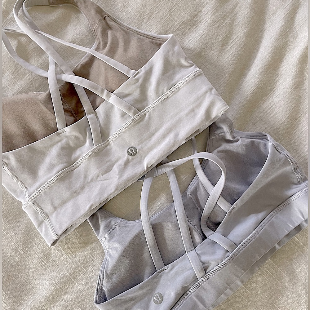 Lululemon Sports Bra Energy Bra B/D cups size 4 quantity 2
